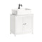 SoBuy FRG237-W - Wastafelonderkast - 2 Deuren 2 Opbergplanken - Wit 60x35x58cm