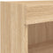 vidaXL - Tv-meubels - met - LED-verlichting - 2 - st - 80x30x30 - cm - sonoma - eiken