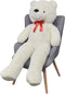 vidaXL Teddybeer 170 cm pluche wit
