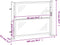 vidaXL - Poort - 100x75 - cm - roestvrij - staal