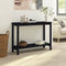vidaXL - Wandtafel - 110x40x80 - cm - massief - grenenhout - zwart
