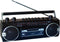 Roadstar RCR 3025 Retro Radio, Ghettoblaster met USB en Bluetooth - Zwart