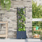 vidaXL - Tuinplanter - met - Trellis - Grijs - 40x40x143 - cm