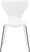 BOONVILLE - Eetkamerstoel - Wit - Synthetisch materiaal
