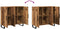 vidaXL - Dressoir - met - 3 - Deuren - Oud - Hout - 90x34x80 - cm - Engineered - Hout