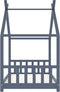 vidaXL - Kinderbedframe - massief - grenenhout - grijs - 90x200 - cm