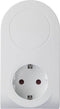 Sygonix SY-4547666 Tussenstekker Met USB 2-polig Wit, Zwart
