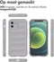 imoshion Hoesje - Geschikt voor iPhone 12 - EasyGrip Backcover - Grijs