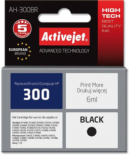 Activejet AH-300BR - Inktcartridge - Compatibel met diverse modellen - Zwart