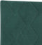 vidaXL - Hoofdbord - met - Diamantvormige - Blokken - Donkergroen - 80 - cm - Velours