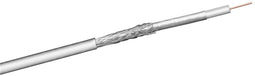 Goobay Coaxial cable 2-100 - Coaxkabel 100m - 75 ohm - Wit