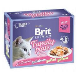 Kattenvoer Brit Premium Family Plate 12 x 85 g