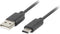 USB A to USB C Cable Lanberg CA19423217 ( 1m)