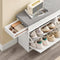 SoBuy FSR64-WG - Schoenenkast - 2 kleppen - Wit