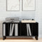 vidaXL - Recordkast - Zwart - Eiken - 100x38x48 - cm - Gelaagd - Hout