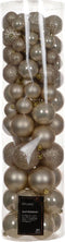 Kerstbal kunststof dia8cm pearl