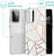 iMoshion Hoesje Geschikt voor Samsung Galaxy A72 Hoesje Siliconen - iMoshion Design hoesje - Wit / Meerkleurig / Goud / White Graphic