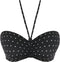 Jewel Cove Bandeau Bikinitop - Padded cups - Zwart Wit - Maat 65E (EU)