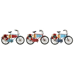 Decoratieve figuren Home ESPRIT Blauw Rood Marineblauw 29 x 11 x 17 cm (3 Stuks)