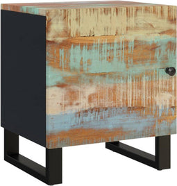 vidaXL - Nachtkastje - 40x33x46 - cm - massief - gerecycled - hout