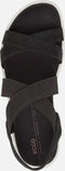 ECCO Flowt W - Platte sandalen - Voorgevormd voetbed - Zwart - Maat 38