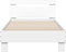 vidaXL - Bedframe - met - hoofdbord - en - LED-verlichting - wit - 90x190 - cm
