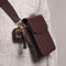 Telefoontasje Dames Crossbody - Selencia Avani Slang Telefoontasje Crossbody - Universeel Schoudertasje telefoon - Donkerrood