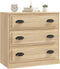 vidaXL - Dressoir - 70x35,5x67,5 - cm - bewerkt - hout - sonoma - eikenkleurig