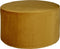 WOOOD Sara Poef Laag - Velvet - Oker - 36x60x60