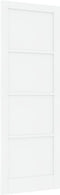 vidaXL - Interieurdeur - 'ORKDAL'Wit - 83x232x4 - cm - Massief - Vurenhout
