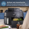 Philips 5000 Series NA551/00 - Dual Basket Airfryer - Stoomfunctie - 9L - Tot 6 Personen