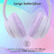 imoshion Kinder Koptelefoon met LED Verlichting - Met Decibelbegrenzer - Bluetooth Koptelefoon Kinderen - Draadloze Over-Ear Hoofdtelefoon - Lavender Lilac