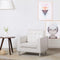vidaXL Fauteuil kunstleer wit