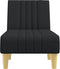 vidaXL - Chaise - longue - stof - zwart