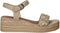 Tamaris Raffia Sandalen - Platte sandalen - Touch-it binnenzool - Beige