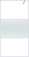 vidaXL - Inloopdouchewand - 100x195 - cm - transparant - ESG-glas - wit
