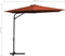 vidaXL - Parasol - met - stalen - paal - 300 - cm - terracottakleurig