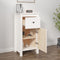 vidaXL - Dressoir - 40x35x80 - cm - massief - grenenhout - wit