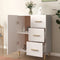 vidaXL - Dressoir - 69,5x34x90 - cm - bewerkt - hout - wit