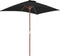 vidaXL - Parasol - met - houten - paal - 150x200 - cm - zandkleurig