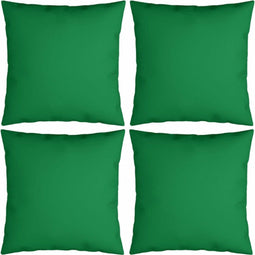 vidaXL Sierkussens 4 st 50x50 cm stof groen