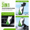 iSetchi Telefoonhouder Auto 3-in-1 - Extra Sterke Zuignap - 360 Graden Rotatie - Zwart