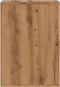 vidaXL - Ladekast - 40x41x58 - cm - bewerkt - hout - artisanaal - eikenkleurig