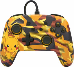 PowerA Enhanced Wired Controller - Gamepad - Toewijsbare knoppen 3,5 mm audio - Geel Multi-color