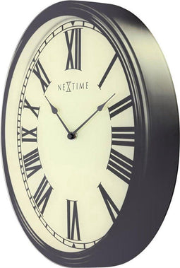 Nextime wandklok Houdini glas - Kleur - Creme