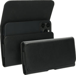 Mobiparts Classic Belt Case - Insteekhoesje - 360 Bescherming - Zwart (XL)