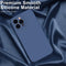 Lunso - Geschikt voor iPhone 15 Pro Max - Hoesje Flexibel silicone Backcover - Donkerblauw