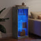 vidaXL - Dressoir - met - LED-verlichting - 41x37x100 - cm - betongrijs