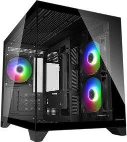 Cougar FV150 - ATX Semi-toren doos - MicroATX Mini-ITX - Multicolour verlichting - Zwart