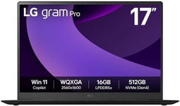 LG Gram Pro 17Z90TP-G - Ultra-draagbaar 17" Laptop - Intel Core Ultra 7 255H 32 GB LPDDR5x 1 TB SSD - Zwart
